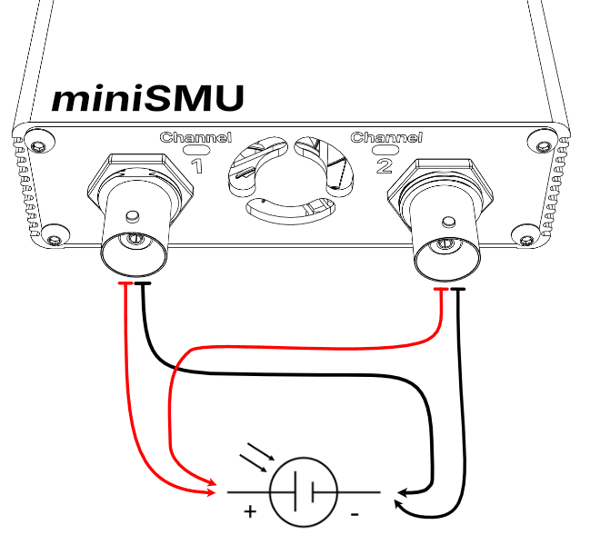 4-wire Kelvin connection diagram